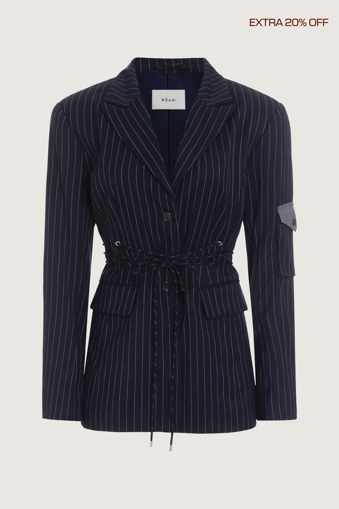 Navy Pinstripe  