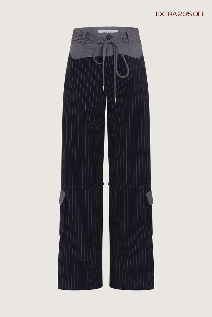 Navy Pinstripe  