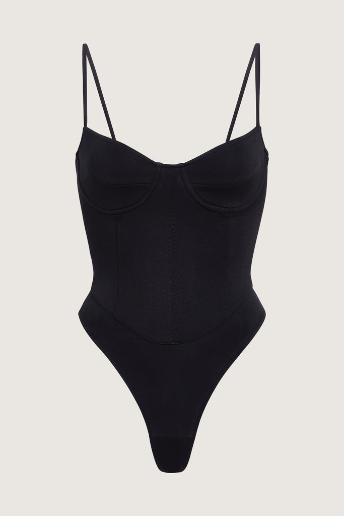 Black Lily Bodysuit This shape enhancing thong bodysuit is designed as the perfect base layer.Style with The Sarah JeanFINAL SALE 