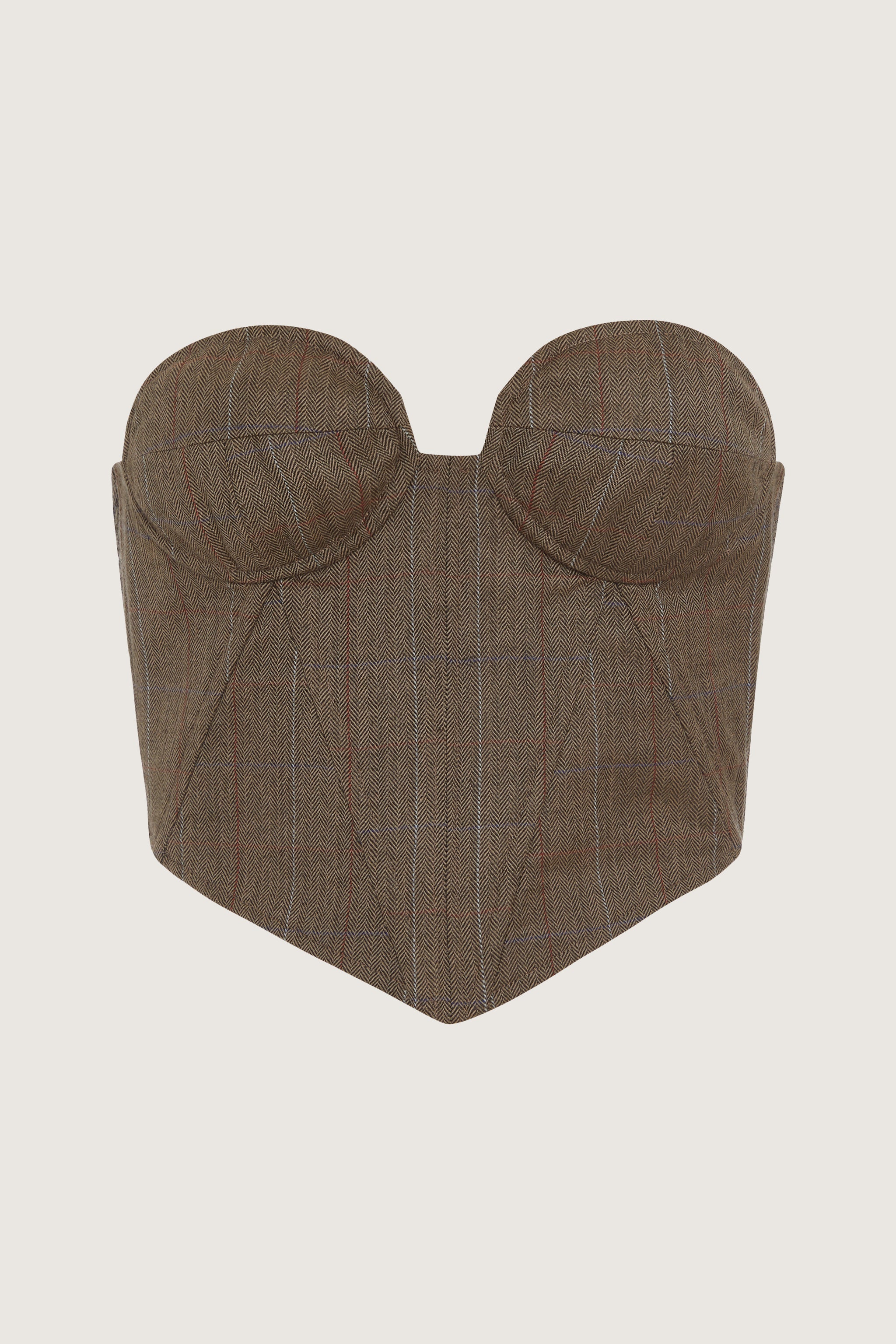 【れいんぼー】CLANE WOOL BUSTIER ALL IN ONE Wool And Mohair Suiting Bustier – Bambou Roger Kwong