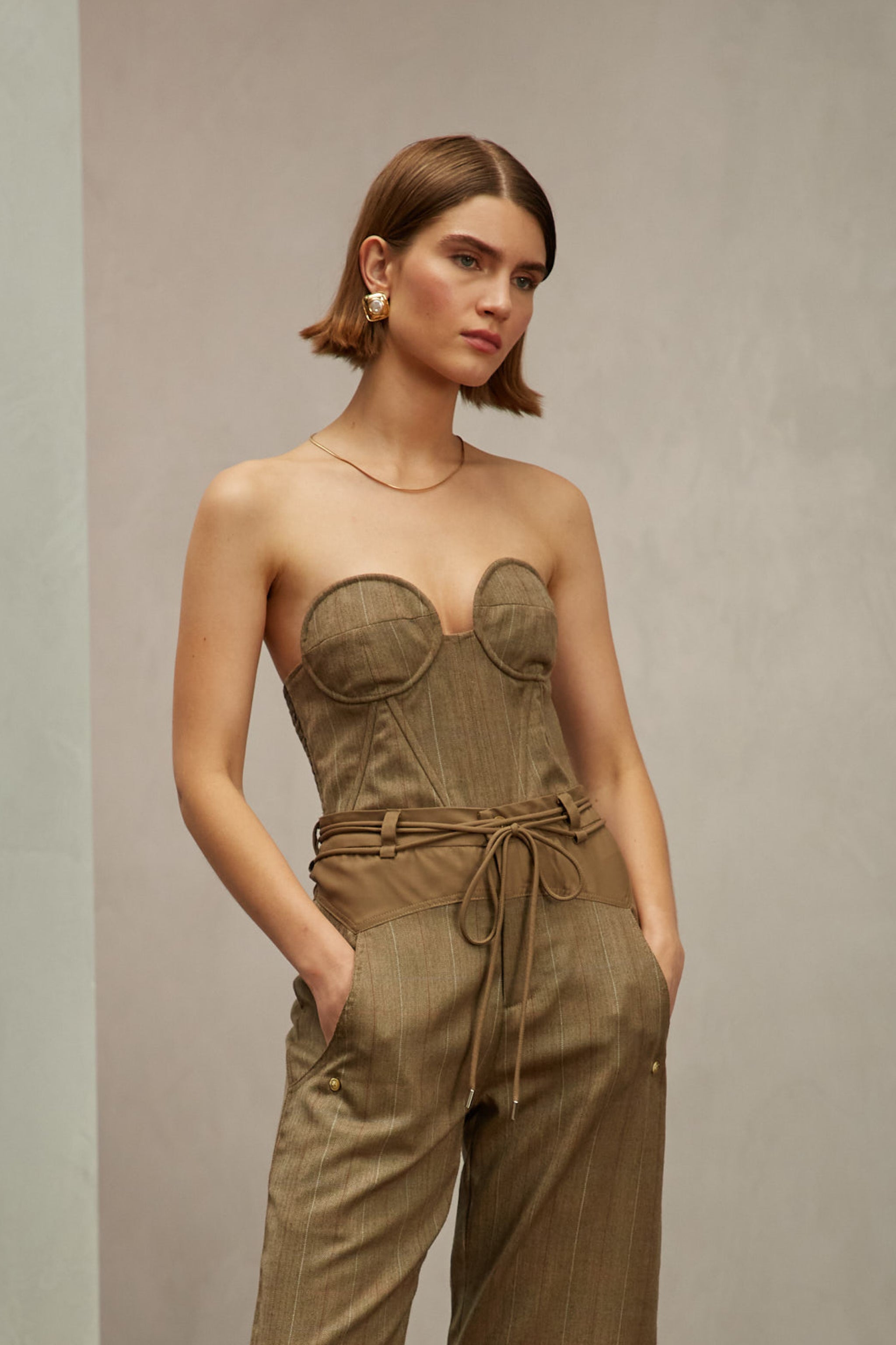 【れいんぼー】CLANE WOOL BUSTIER ALL IN ONE Ronnie Corset – ROARI